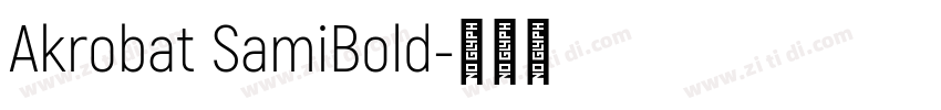 Akrobat SamiBold字体转换
